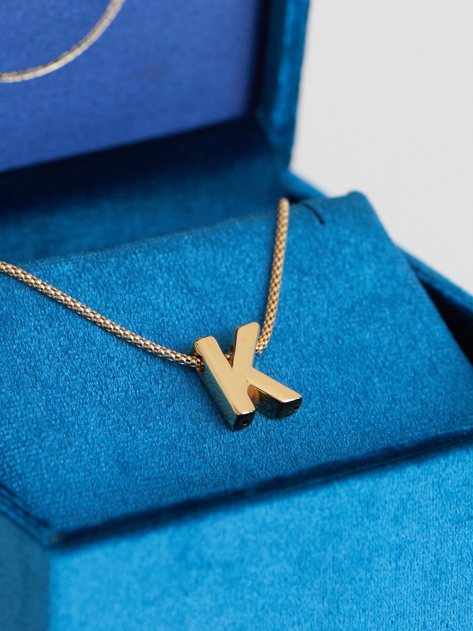 FARO Gold Letter “K” for Necklaces and Bracelets